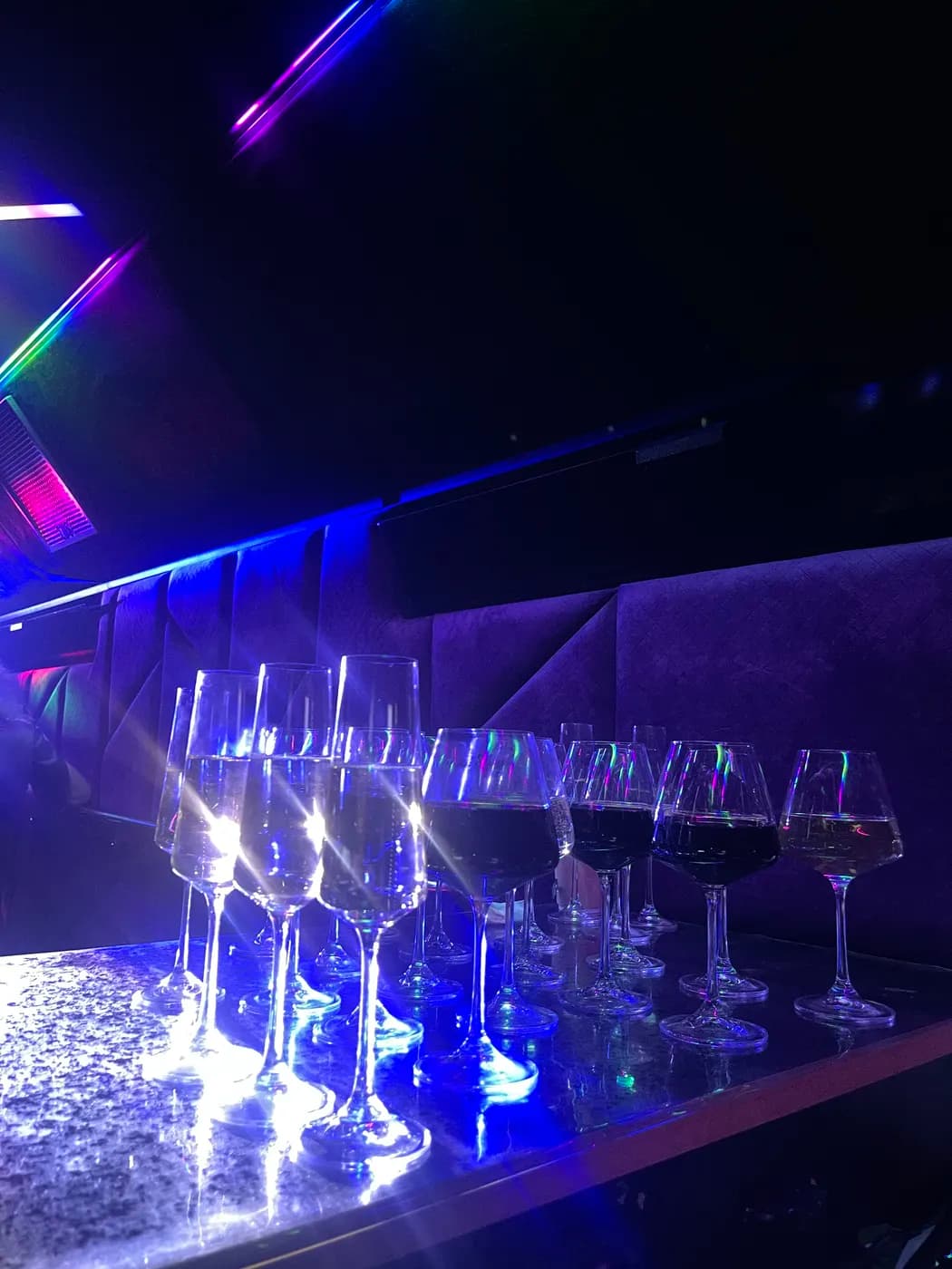 Барная стойка на борту party-bus PRIME BUS, аренда в Москве